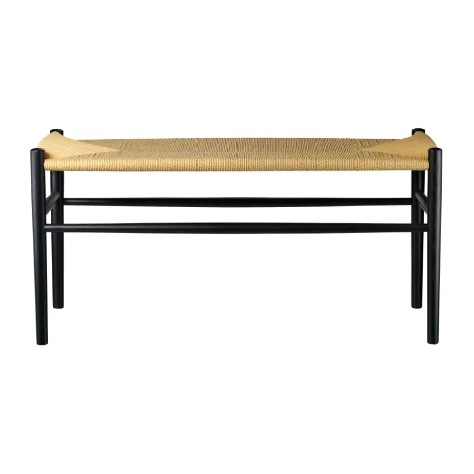 FDB Møbler Benches*J163 Piano bench, Oak painted-nature Black