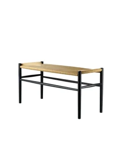 FDB Møbler Benches*J163 Piano bench, Oak painted-nature Black