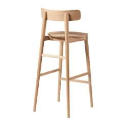 FDB Møbler Bar Stools*J184 Øst bar stool 75 cm, Oak nature lacquered Beige