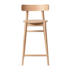 FDB Møbler Bar Stools*J185 Øst barstool 65 cm, Oak nature lacquered Beige