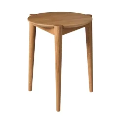 FDB Møbler Stools*J160 stool 35 cm, Oak solid oiled Beige