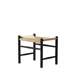 Fredericia Furniture Stools*J16 stool, Natural black lacquered oak Beige
