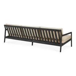 Ethnicraft Outdoor Lounge Furniture|Garden Sofas & Garden Benches*Jack outdoor 3 seater sofa -stained teak, Natural Black