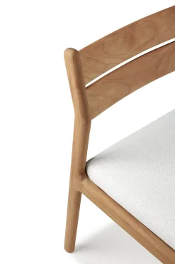 Ethnicraft Balcony Furniture*Jack Outdoor Dining chair, Off- White