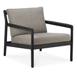 Ethnicraft Seating|Outdoor Lounge Furniture*Jack outdoor lounge armchair -stained teak, Mocha Black