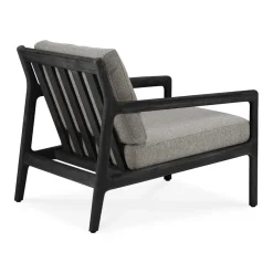 Ethnicraft Seating|Outdoor Lounge Furniture*Jack outdoor lounge armchair -stained teak, Mocha Black