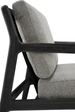 Ethnicraft Seating|Outdoor Lounge Furniture*Jack outdoor lounge armchair -stained teak, Mocha Black