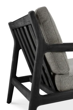 Ethnicraft Seating|Outdoor Lounge Furniture*Jack outdoor lounge armchair -stained teak, Mocha Black