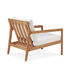 Ethnicraft Seating|Outdoor Lounge Furniture*Jack outdoor lounge armchair teak, Off- White