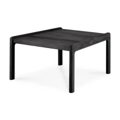 Ethnicraft Table For Outdoor Use*Jack outdoor side table stained teak, 54x54 cm Black