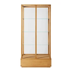Kristina Dam Studio Display & Glass Cabinets*Japanese display cabinet large, Warm oiled oak Beige