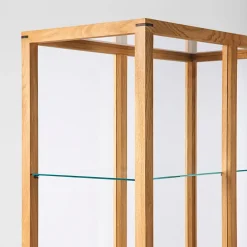 Kristina Dam Studio Display & Glass Cabinets*Japanese display cabinet large, Warm oiled oak Beige