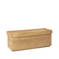 Kristina Dam Studio Side Tables*Japanese tray table 35x95 cm, Dark oak, medium Beige