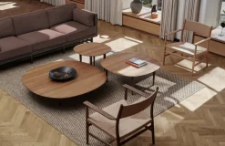 Brdr. Krüger Coffee Tables*Jari side table Ø60 cm, Smoke oiled oak Brown