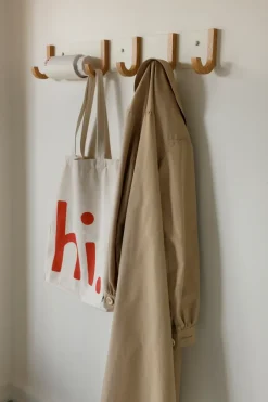 Design Letters Clothes Racks, Coat Stands & Hangers*Jay clothing rack 5 hooks, Creamweiss-ek White