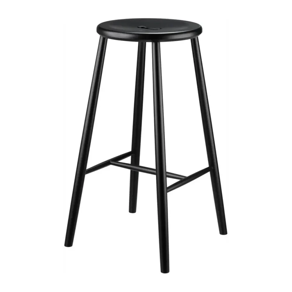 FDB Møbler Bar Stools*J27B bar stool, Beech painted Black
