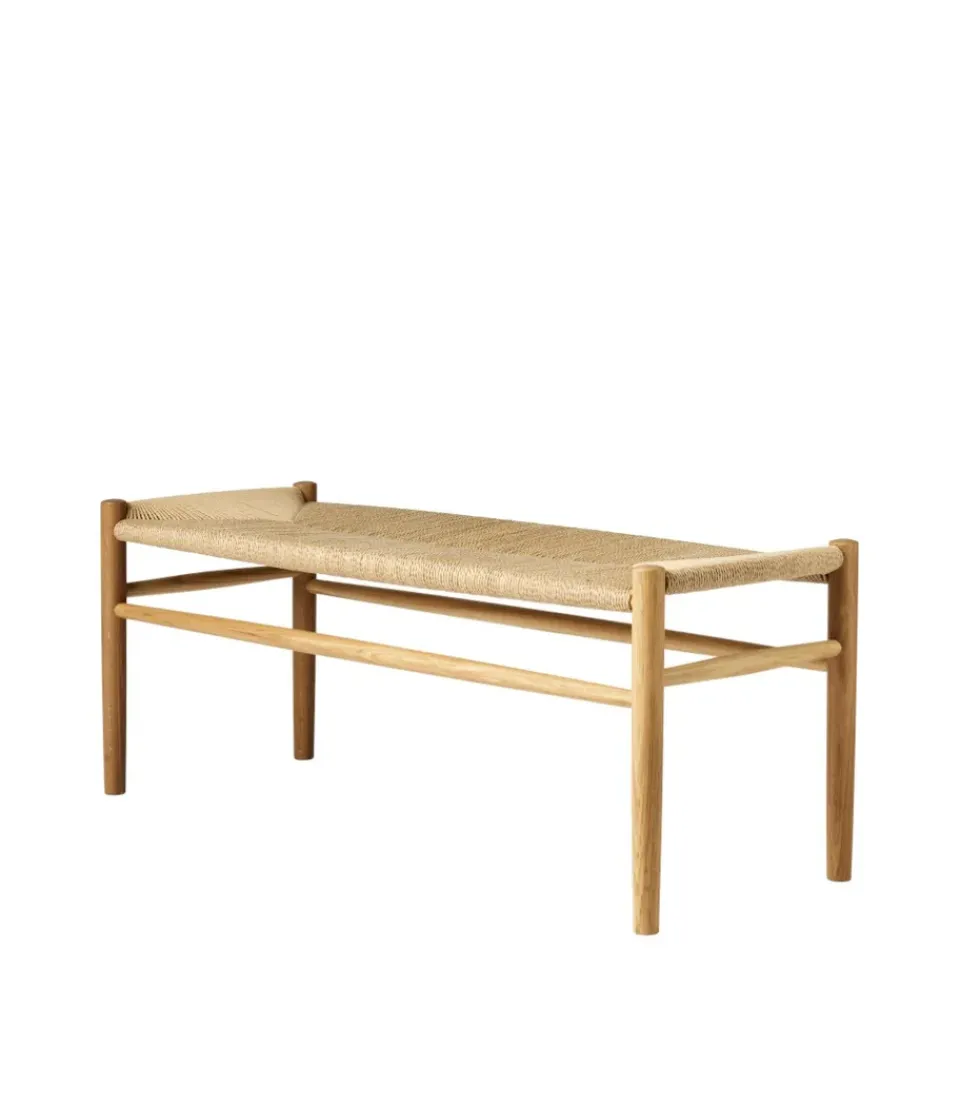 FDB Møbler Benches*J83B 37x100 cm bench, Oak nature lacquered-nature Brown