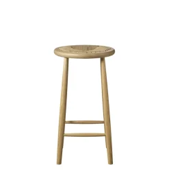 FDB Møbler Bar Stools*J165C bar chair 65 cm, Oak nature lacquered-nature Brown