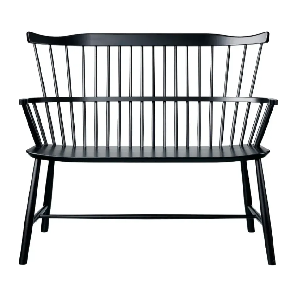 FDB Møbler Benches*J52D bench, Beech painted Black