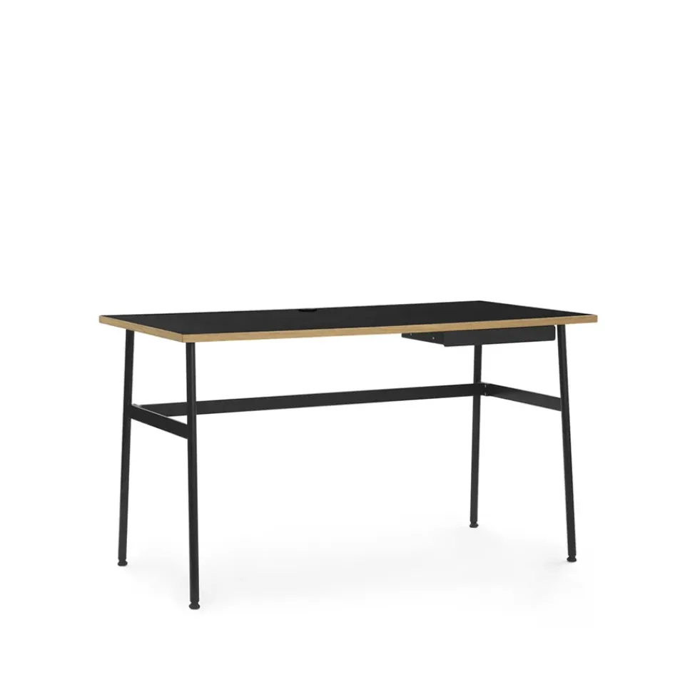 Normann Copenhagen Desks*Journal desk, laminate, steel legs and drawer Black