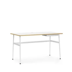 Normann Copenhagen Desks*Journal desk, laminate, steel legs and drawer White