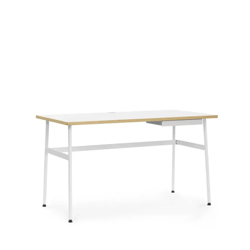 Normann Copenhagen Desks*Journal desk, laminate, steel legs and drawer White