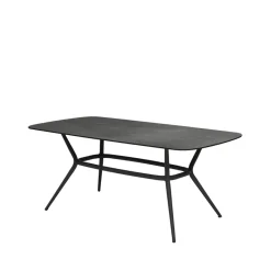 Cane-line Table For Outdoor Use*Joy dining table oval, Dark -lava Grey