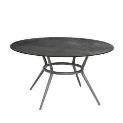 Cane-line Table For Outdoor Use*Joy dining table round, Dark -light Ø144 cm Grey
