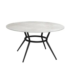 Cane-line Table For Outdoor Use*Joy dining table round, Fossil -lava Ø144 cm Grey