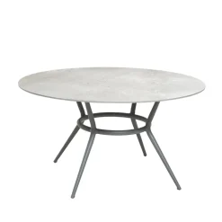 Cane-line Table For Outdoor Use*Joy dining table round, Fossil -light Ø144 cm Grey