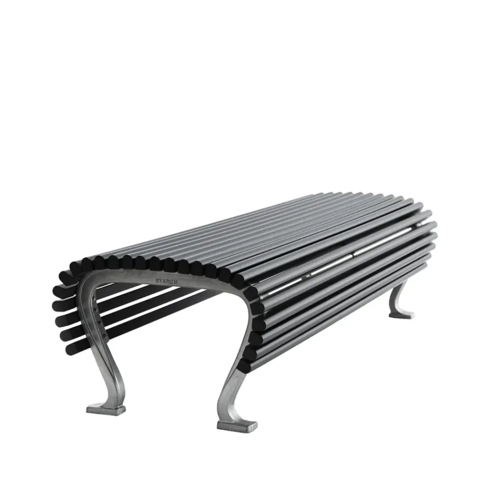Byarums bruk Garden Sofas & Garden Benches*Jujol bench, Mahogany glaze, narrow, stand Black