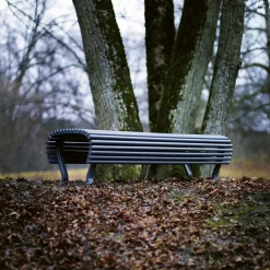 Byarums bruk Garden Sofas & Garden Benches*Jujol bench, Mahogany glaze, narrow, stand Black