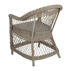 Brafab Balcony Furniture*Kamomill armchair with seat and back cushion, -sand Beige
