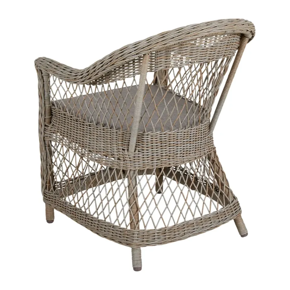 Brafab Balcony Furniture*Kamomill armchair with seat and back cushion, -sand Beige