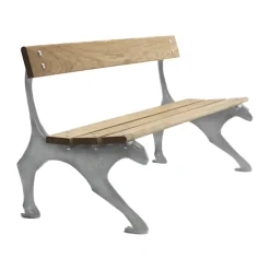 Byarums bruk Garden Sofas & Garden Benches|Outdoor Lounge Furniture*Kattsoffa bench, Oiled oak–raw aluminium Beige