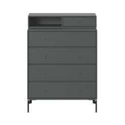 Montana Dressers & Drawer Units*Keep dresser, Anthracite 04-black lacquered leg Grey