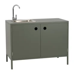 Brafab Garden Details & Accessories*Kelia outdoor kitchen base cabinet with sink, Nordic , 121x90x64 Green