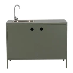 Brafab Garden Details & Accessories*Kelia outdoor kitchen base cabinet with sink, Nordic , 121x90x64 Green