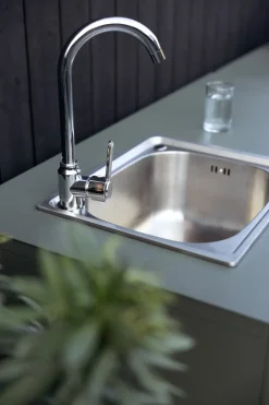 Brafab Garden Details & Accessories*Kelia outdoor kitchen base cabinet with sink, Nordic , 121x90x64 Green
