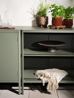 Brafab Garden Details & Accessories*Kelia outdoor kitchen bench with shelves, Nordic , 121x91x64 cm Green