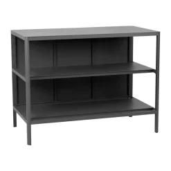 Brafab Garden Details & Accessories*Kelia outdoor kitchen bench with shelves, Anthracite, 121x91x64 cm Grey