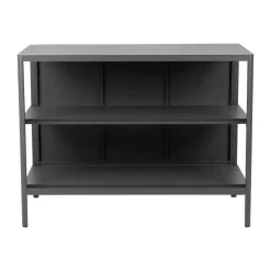 Brafab Garden Details & Accessories*Kelia outdoor kitchen bench with shelves, Anthracite, 121x91x64 cm Grey
