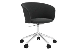 Hem Office Chairs*Kendo Swivel office chair with 5 wheels, Graphite-polished aluminium GreySilver-coloured