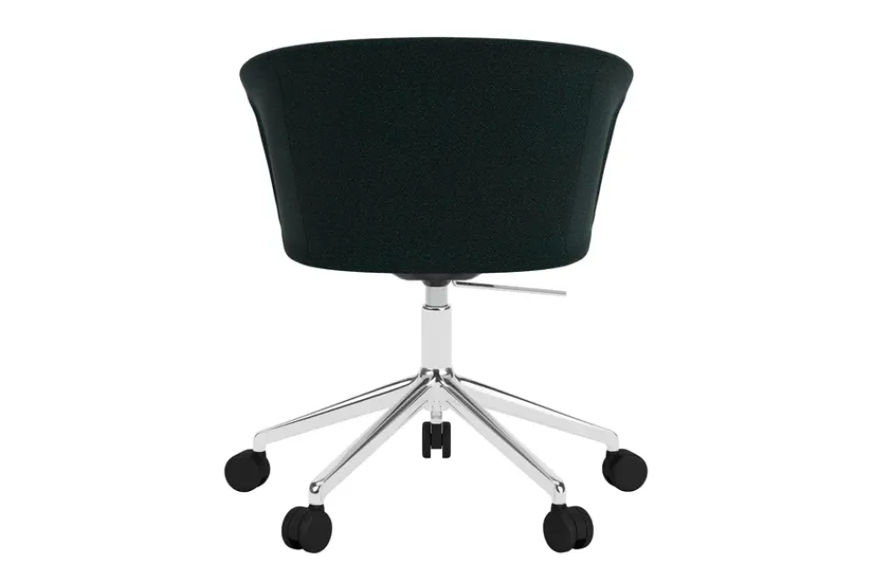 Hem Office Chairs*Kendo Swivel office chair with 5 wheels, Pine-polished aluminium GreenSilver-coloured