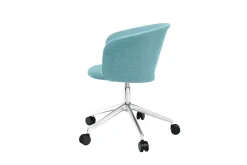 Hem Office Chairs*Kendo Swivel office chair with 5 wheels, Icicle-polished aluminium BlueSilver-coloured