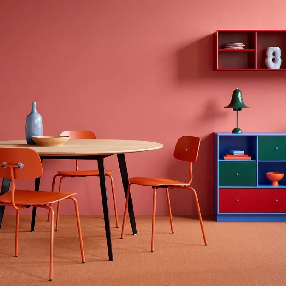 Montana Chairs*Kevi 2060 chair, Hokkaido 162 laquered stand-stained ash Orange