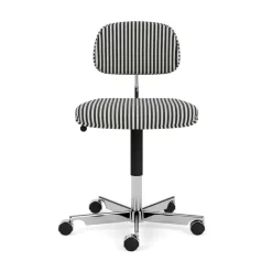 Montana Office Chairs*Kevi 2534U Office chair, Stripe-aluminum BlackWhite