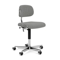 Montana Office Chairs*Kevi 2534U Office chair, Stripe-aluminum BlackWhite