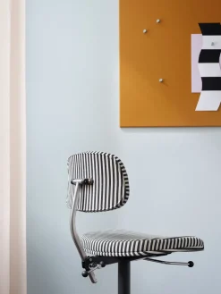 Montana Office Chairs*Kevi 2534U Office chair, Stripe-aluminum BlackWhite