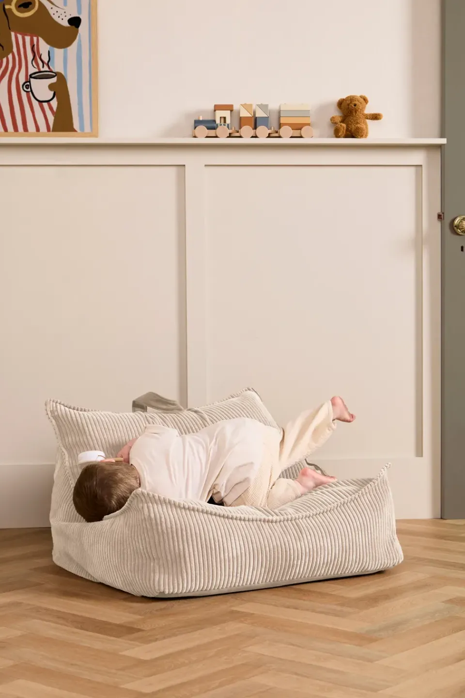 Kid's Concept Armchairs & Footstools|Children's Armchairs*Kid's Base bean bag, Off- White